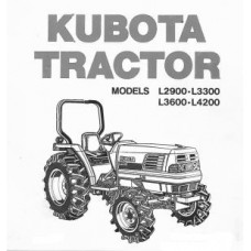 Kubota L2900 - L3300 - L3600 - L4200 Operators Manual